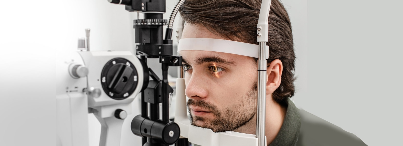 young man during eye exam in Camdenton